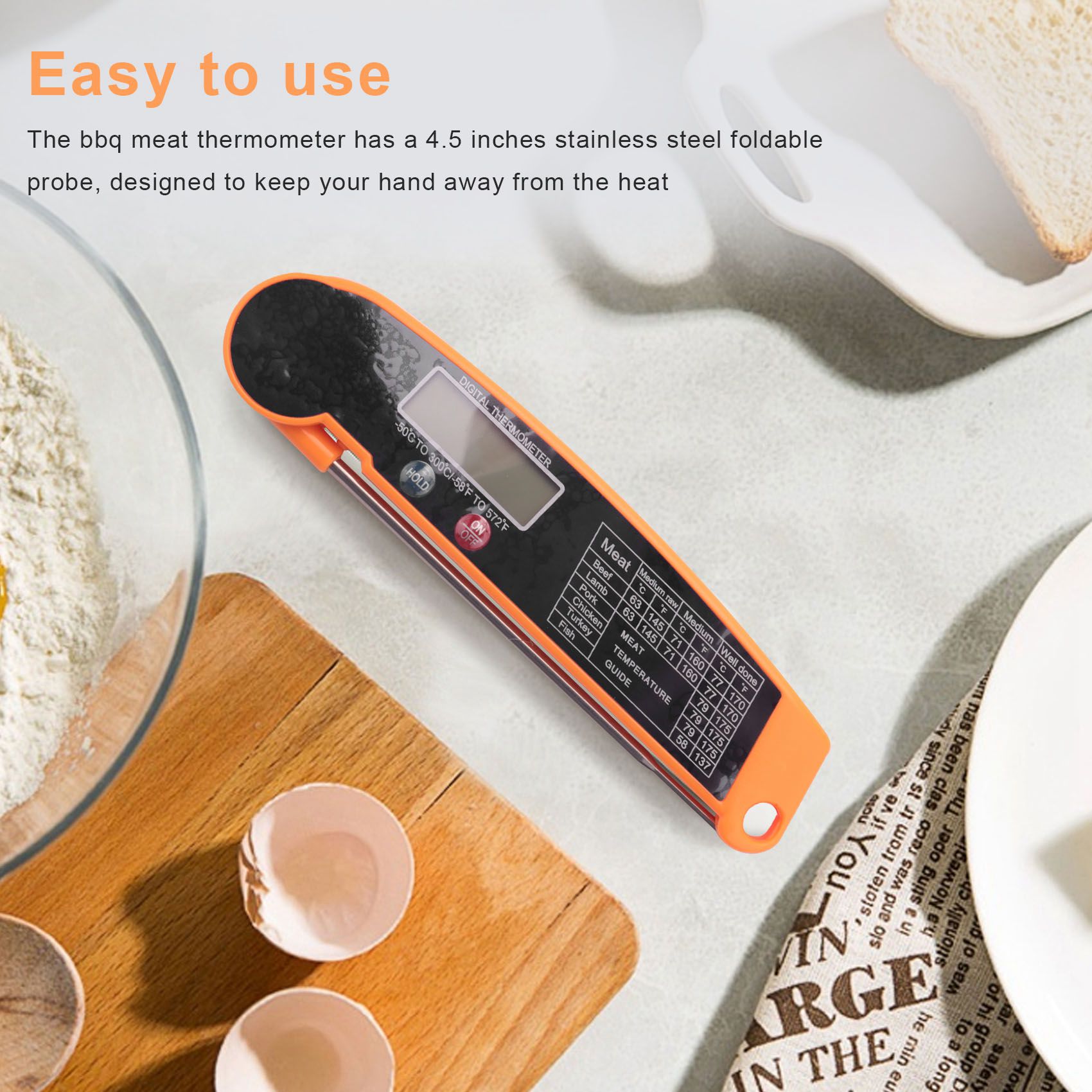 Meat Thermometer - Termometro Digitale Istantaneo ABMI per Carne