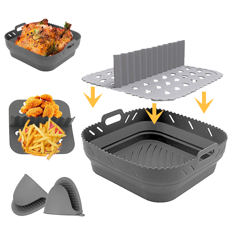 Kitchen Gadgets Air Fryer - Cestino a forma di silicone per