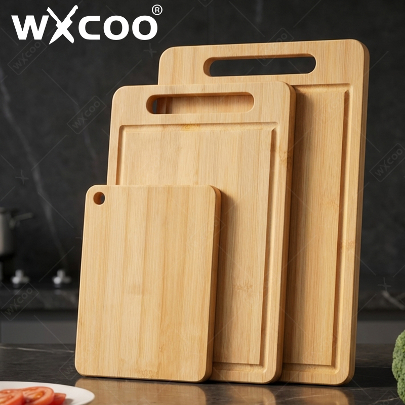 Bamboo Cutting Board - WXCOO Tagliere in Bambù a Doppia