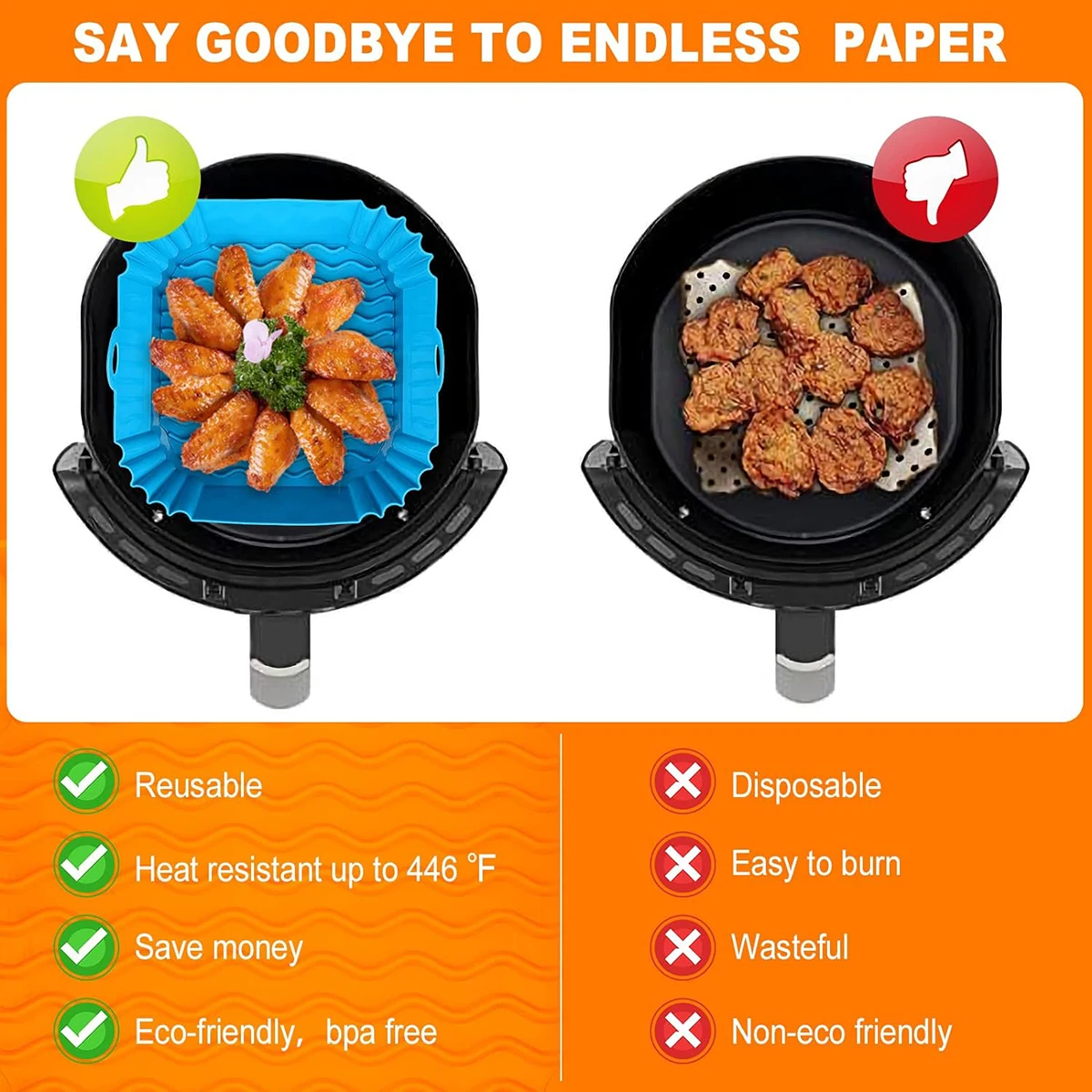 Cestelli in Silicone per Frigg - Kitchen Gadgets Air Fryer recensione e prezzo