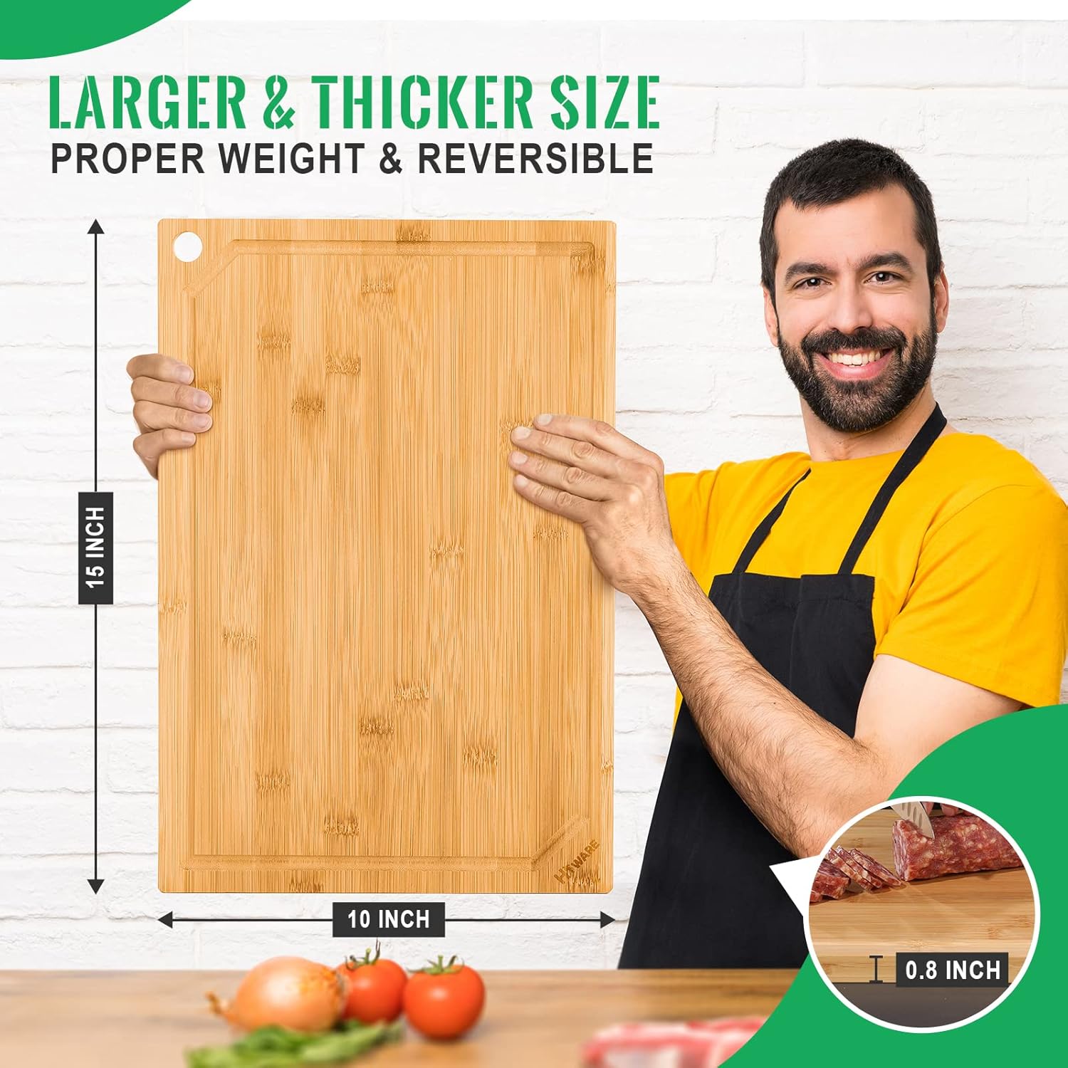 Tagliere in bambù per cucina,  - Bamboo Cutting Board recensione e prezzo